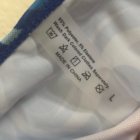 Blue Swirl Bikini Bottom - Picture 6 of 7